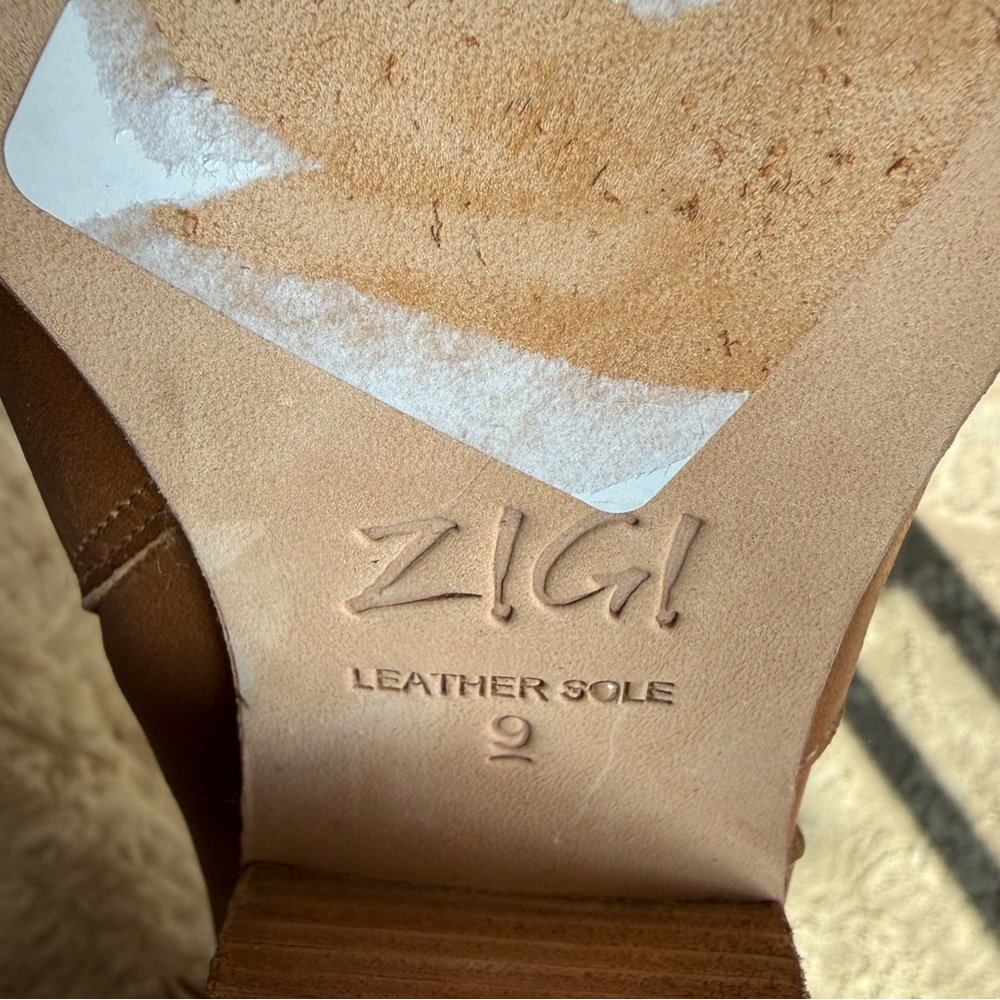 ZIGI Finlandia Fringe Tan Leather Boots NWOT- size 9 - Picture 11 of 16